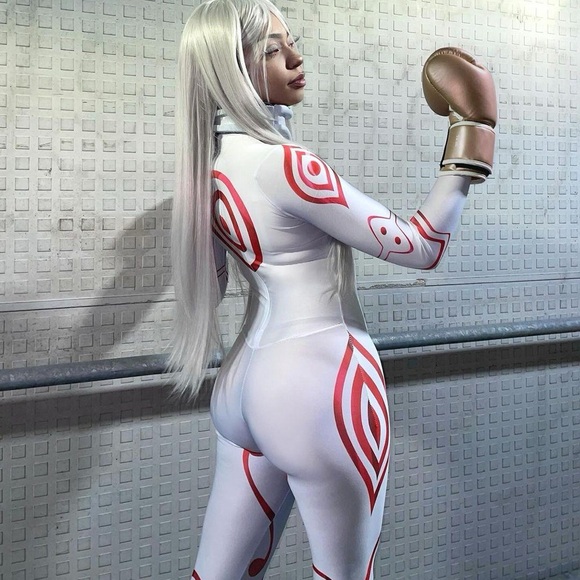 Shiro Deadman Wonderland anime Manga onesie bodysuit eyelashes and wig included! - Picture 1 of 9